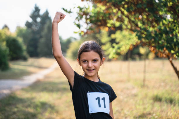 istock Cross Country Race Winner. 1419912839