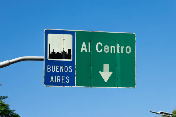 istock Buenos Aires downtown sign against a clear blue sky. 1419926715