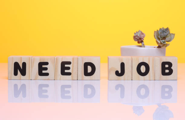 istock NEED JOB word on wooden block 1419930042