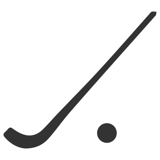 ilustraciones, imágenes clip art, dibujos animados e iconos de stock de icono del juego bandy. ilustración vectorial de estilo plano aislada sobre fondo blanco - hockey sobre hierba