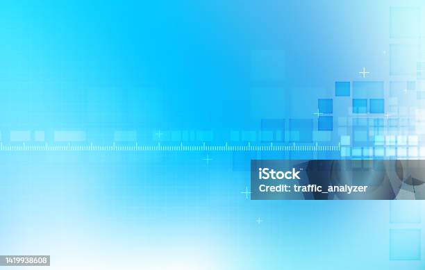 Abstract Blue Technical Background Stock Illustration - Download Image ...