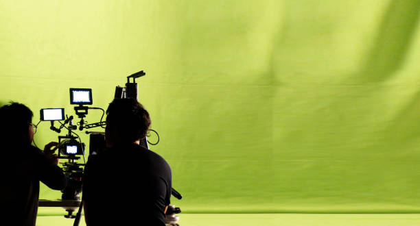 istock Behind the video production and green screen studio. 1419942440