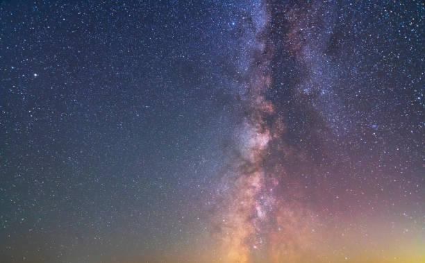 istock Beautiful bright milky way galaxy. Night photography, starry   sky. 1419946638