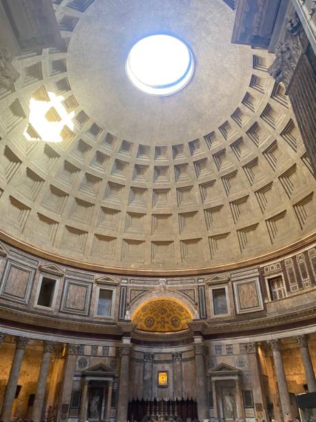 istock Floor to Ceiling View From Inside the Roman Pantheon 1419958674