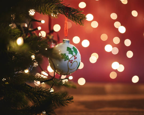 istock Christmas Decoration with Baubles and Holiday Lights 1419960850