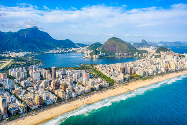 istock Ipanema beach aerial view, Rio de Janeiro, Brazil 1419968091