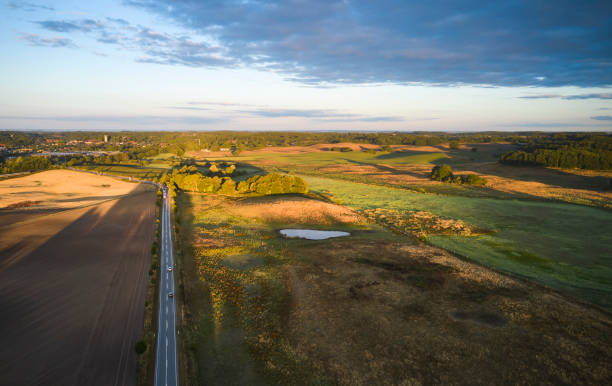 istock Aerial view of fields 1419971438