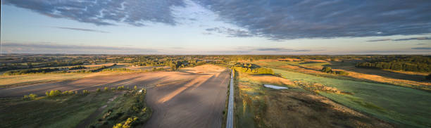 istock Aerial view of fields 1419971826