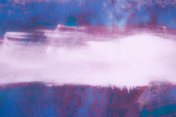 istock Dirty toned iron battered background with a strip 1419974922
