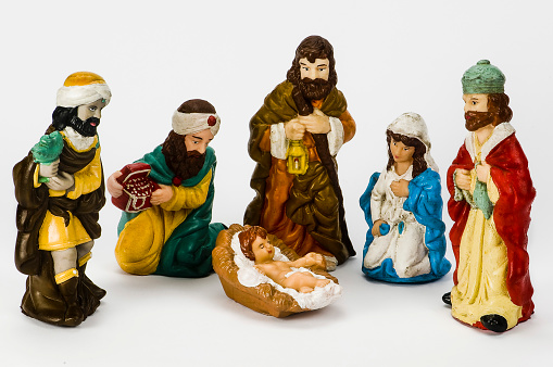Figures of the Three Wise Men birth of Jesus