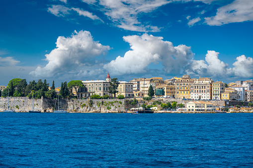A view of Corfu town from the sea.