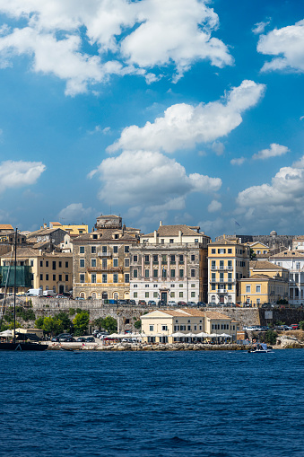 A view of Corfu town from the sea.