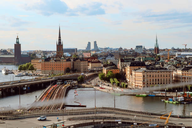 istock Stockholm from above 1419980338