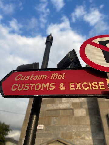 Custom and Excise sign post