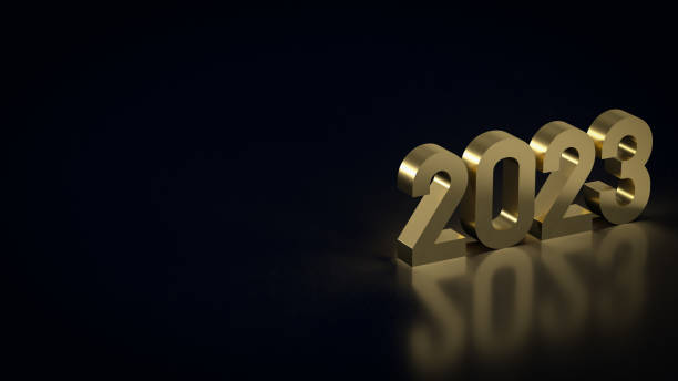 istock The gold number 2023 in black background  3d rendering 1420018280