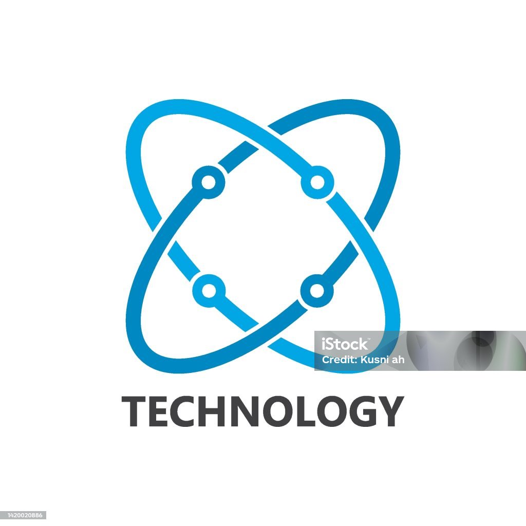 Vector Logo Technology Concept Illustration Stock Illustration ...