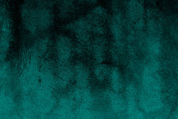 istock Dark cyan color old cement plaster wall surface for background 1420030856