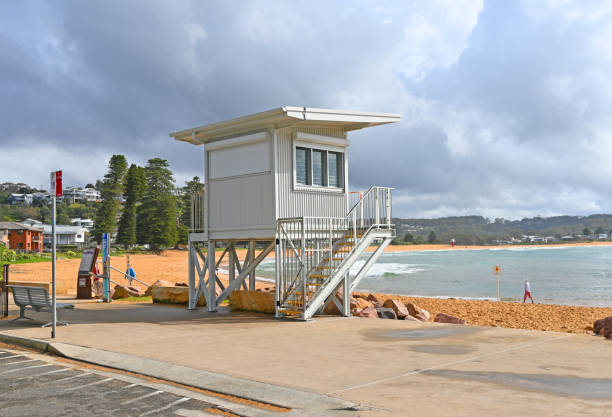 Life guard tower New life guard tower at Avoca beach in Australia avoca beach photos stock pictures, royalty-free photos & images