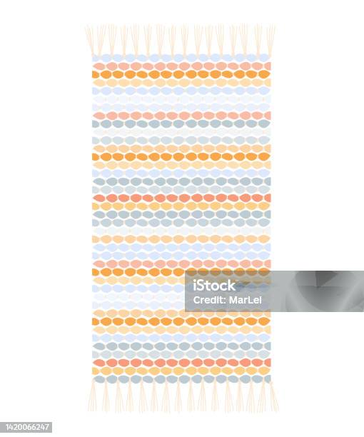 Music Rag Vector Rag Rug Vector Illustration Striped Rag Carpet Stock Illustration ...