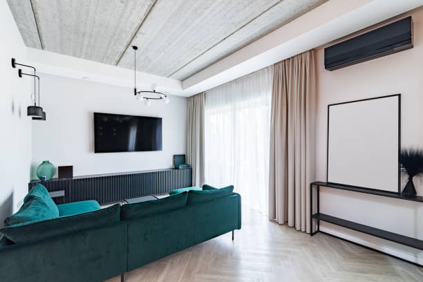istock Modern living room in a private apartment 1420066403