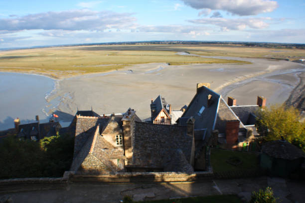 istock View over the famous monastery Saint Mont Michel 1420066652