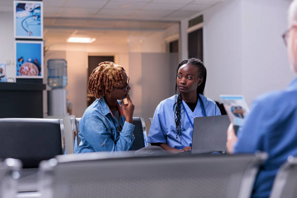 istock African american people doing checkup visit 1420068598