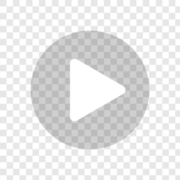 ilustrações de stock, clip art, desenhos animados e ícones de play button icon. symbol on a transparent background. video audio player. vector illustration - brincar