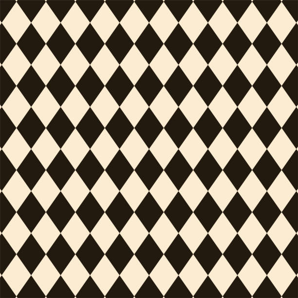 ilustrações de stock, clip art, desenhos animados e ícones de geometric rhombus pattern background. harlequin check wallpaper. - wallpaper pattern pattern diamond shaped checked