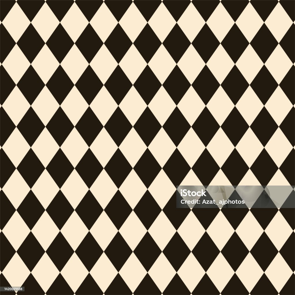 Geometric Rhombus Pattern Background Harlequin Check Wallpaper Stock  Illustration - Download Image Now - iStock