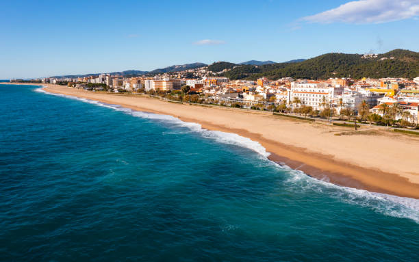 istock Mediterranean coast in Malgrat de Mar, Catalonia, Spain 1420075005