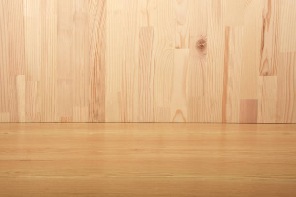 istock Wood wall and wood flooring background 1420082446