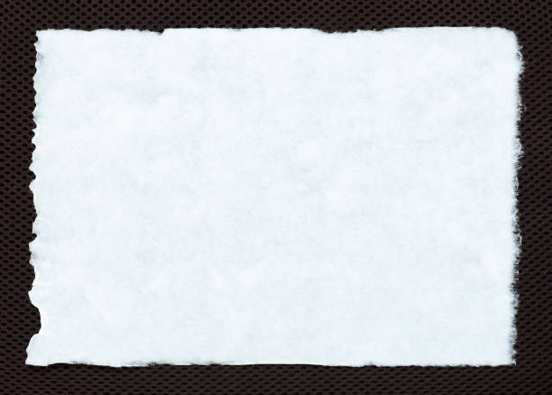 Antique white paper placed on brown cloth, background material