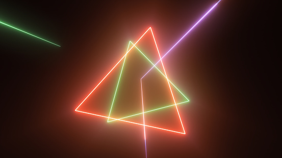 Glow triangle Background
