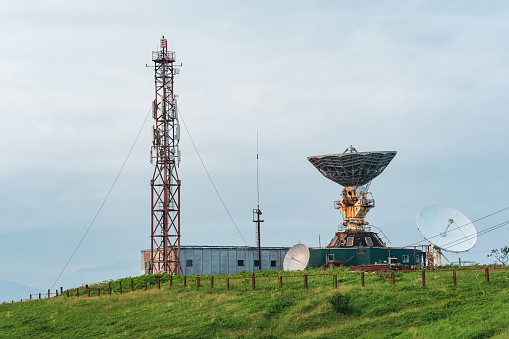 television station of the space communication system in Yuzhno-Kurilsk
