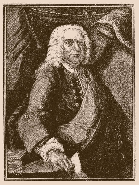 брокс, бартольд генрих (1680—1747) — немецкий писатель. - fine art portrait german culture germany neo classical stock illustrations