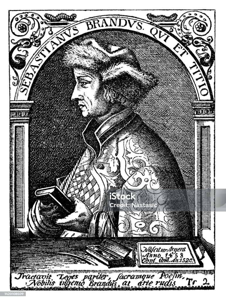 Brant Svg Sebastian Brant Was A German Humanist And Satirist Stock Illustration ...