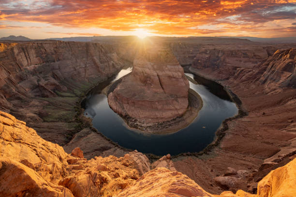 istock Grand Canyon at the Horseshoe Bend at sunset 1420108652