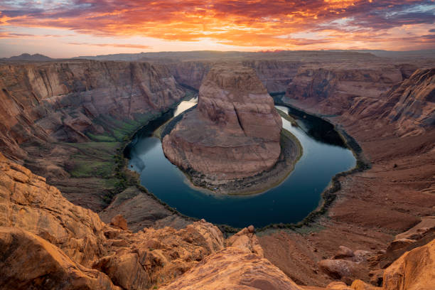 istock Grand Canyon at the Horseshoe Bend at sunset 1420108679