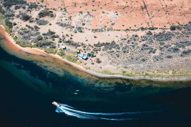 istock Grand Canyon camping and speedboat 1420108746