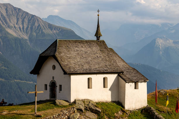 istock Small chapel in a Alpine village 1420114729
