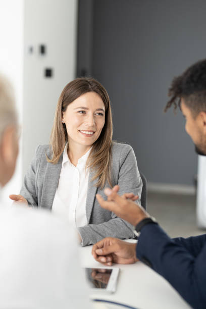 istock Business people on meeting 1420119940