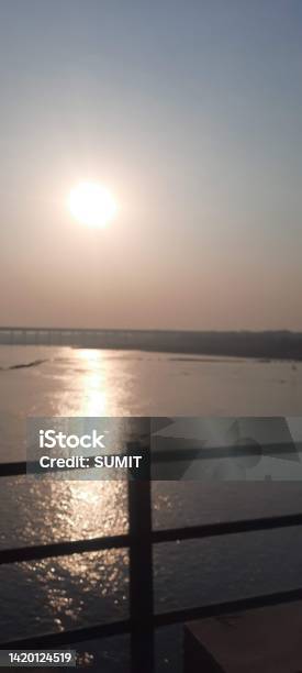Sunset At River Narmada Stock Photo - Download Image Now - Beach, Beauty, Beauty In Nature