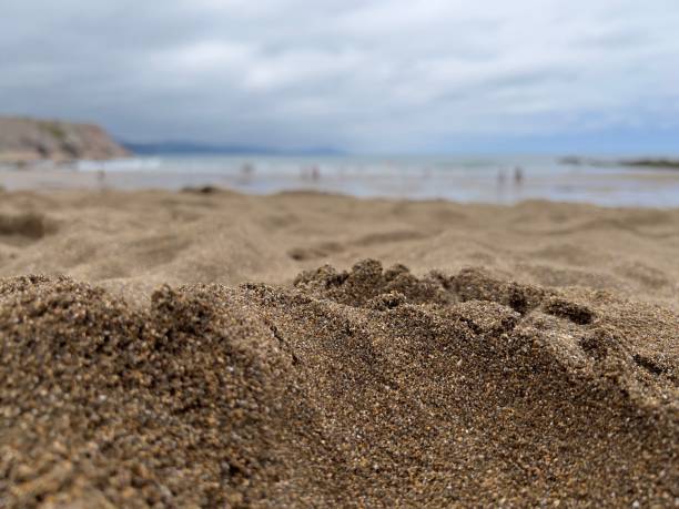 istock Close up view of the sand on a beach. 1420126871