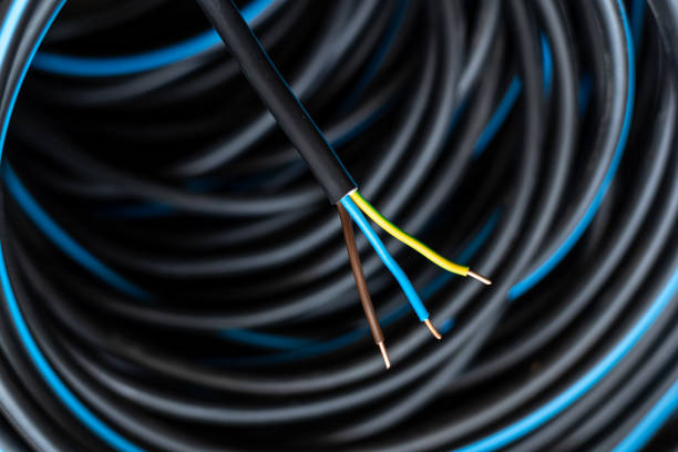 istock Electrical installation material, wires and cables for electrical wiring, high prices of building materials, CYKY-3x1,5 1420134547