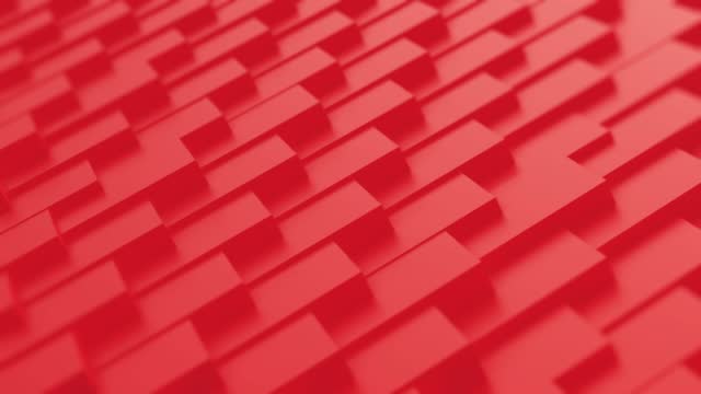 3d cube brick geometric abstract background.Seamless looping animation 4k. stock video