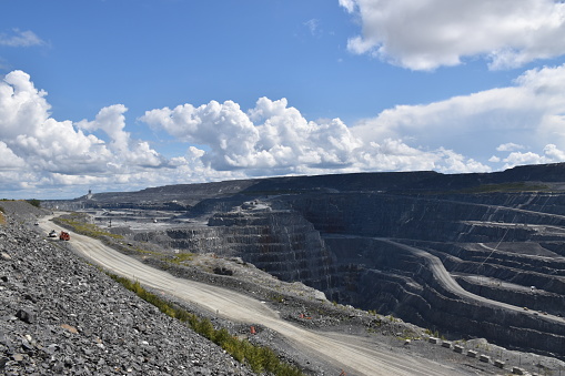 An open pit mine, Malartic, Quebec, Canada