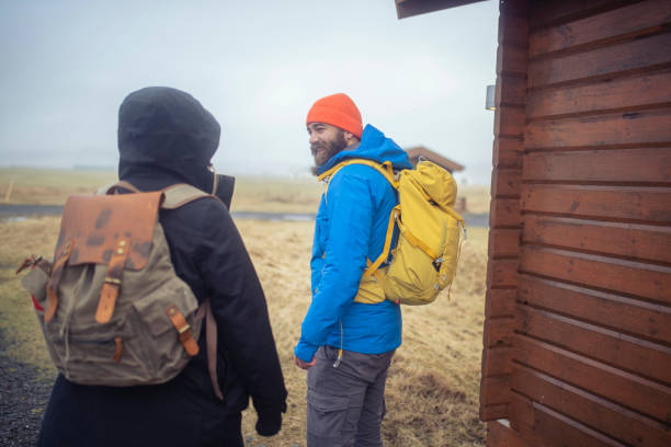 istock Best friends begin a hiking adventure in Iceland. ISL 1420148169