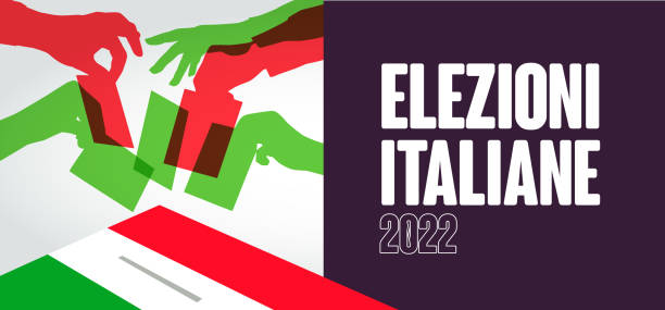 ilustraciones, imágenes clip art, dibujos animados e iconos de stock de elecciones italianas - italy voting politics political party