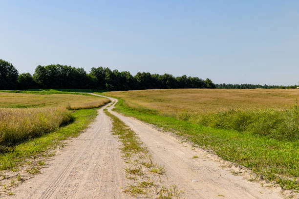 istock Gravel highway in rural areas 1420148313