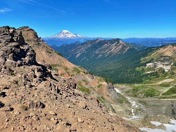 Mount Rainier stock photo